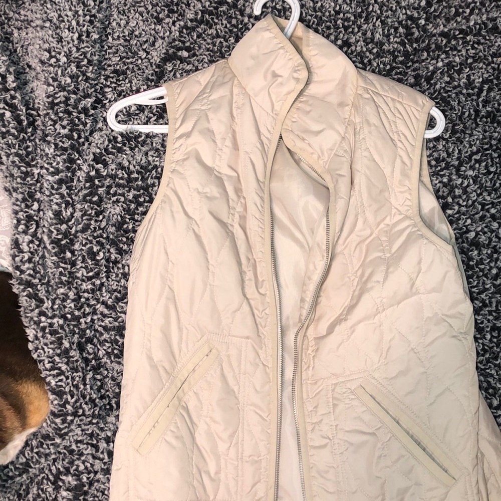 old navy cream colored vest